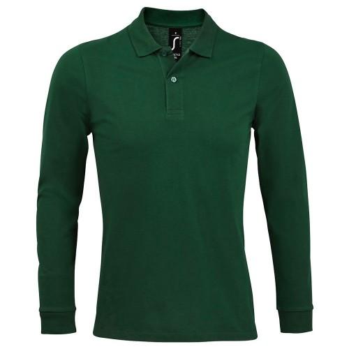 SOLS Heren perfect piqu-poloshirt met lange mouwen XL