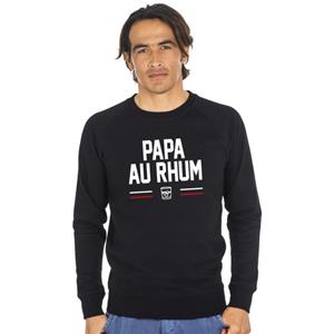Ma Petite Tribu Herensweater - PAPA AU RUM XS zwart