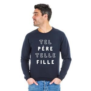 Ma Petite Tribu Herensweater - ZO VADER ZO DOCHTER MPT XS marineblauwe kleur