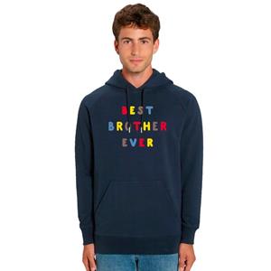 We are family Herensweater met capuchon - BEST BROTHER EVER COLORFUL WAF XS marineblauwe kleur