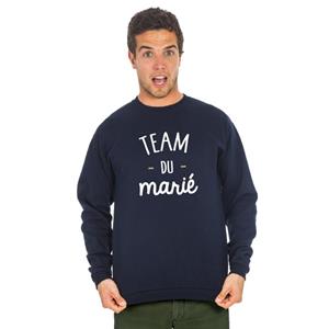 Les Éphémères Herensweater - GROOM'S TEAM 2 XS marineblauwe kleur