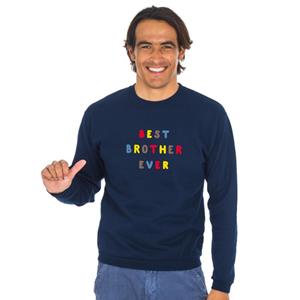 We are family Herensweater - BESTE BROER OOIT KLEURRIJKE WAF XS marineblauwe kleur