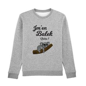 Enkr Sweat Homme - JM'EN BALEK XS heide grijze kleur