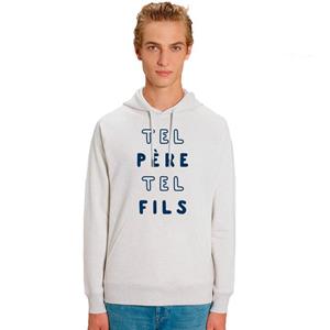 Ma Petite Tribu Herenhoodie - LIKE FATHER LIKE SON 2 MPT XS vuilwit