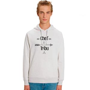 We are family Herensweater met capuchon - TRIBE LEADER XS vuilwit
