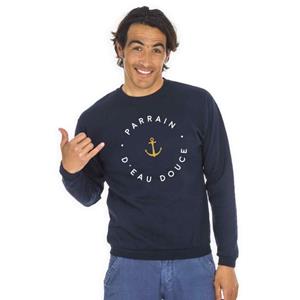 Ma Petite Tribu Herensweater - GODFATHER OF ZOETWATER XS marineblauwe kleur