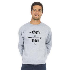 We are family Herensweater - STAMLEIDER XS heide grijze kleur