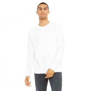 Bella + Canvas Unisex fleece sweatshirt met verlaagde schouder voor volwassenen L zwart