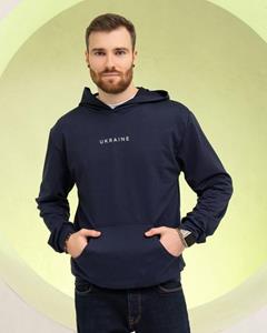 Трикотажное худи с патриотической надписью ISSA Plus S blauw