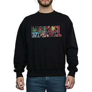 Marvel Comics Heren Infill Logo Sweatshirt L wit
