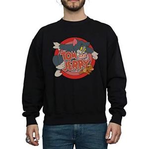 Tom And Jerry Tom en Jerry Klassiek Catch-sweatshirt voor heren L wit