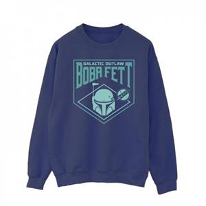 Star Wars Mens The Book Of Boba Fett Galactic Helm Chest Sweatshirt L wit