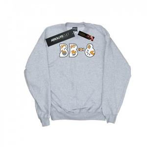 Star Wars Mens The Rise Of Skywalker BB-8 Text Logo Sweatshirt L grijs