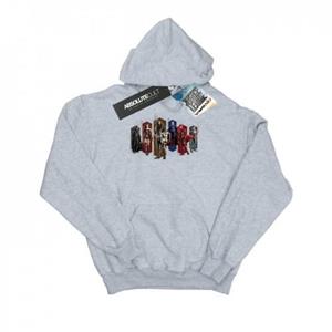 DC Comics Justice League Movie Team Hexagons-hoodie voor heren S wit