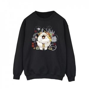 Disney Heren Big Hero 6 Baymax Group Hug Sweatshirt L wit
