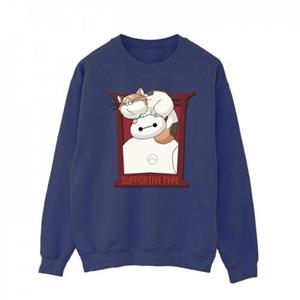 Disney Heren Big Hero 6 Baymax Frame Ondersteuning Sweatshirt L wit