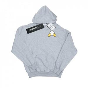 Disney Heren Donald Duck-hoodie met borstprint op de achterkant L wit