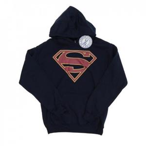 DC Comics Heren Supergirl-logohoodie L marineblauwe kleur