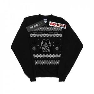 Star Wars Heren Kerst Darth Vader Fair Isle Sweatshirt L bosgroene kleur