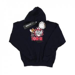 Tom And Jerry Tom en Jerry Tomic Energy-hoodie voor heren M wit