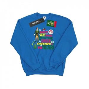 Elf heren kerst Cheer Sweatshirt L wit