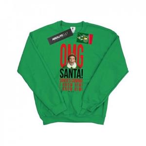 Elf Mens OMG Santa ik ken hem Sweatshirt L wit