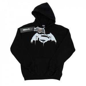 DC Comics Batman v Superman Beaten-logo-hoodie voor heren L lichtgrijze kleur