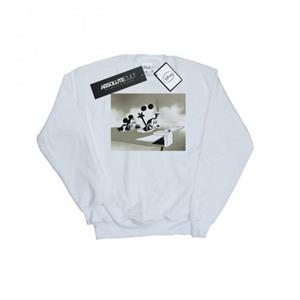 Disney Heren Mickey Mouse Crazy Pilot Sweatshirt L wit