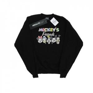 Disney Heren Mickey Mouse Friends Faded Nostalgia Sweatshirt M wit