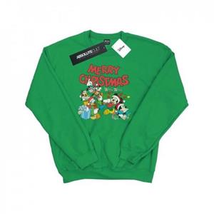 Disney Heren Mickey en Vrienden Winterwensen Sweatshirt L wit