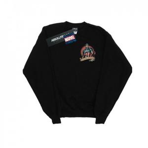 Marvel Heren Captain America Tattoo-sweatshirt met borstprint M wit