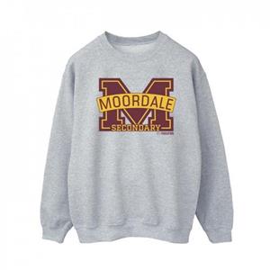 Pertemba FR - Apparel Netflix Heren seksuele voorlichting Moordale M Logo 2 Sweatshirt L wit