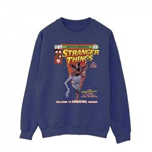 Pertemba FR - Apparel Netflix Heren Stranger Things Comic Cover Sweatshirt L marineblauwe kleur