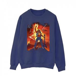 Pertemba FR - Apparel Netflix Heren Stranger Things Hell Gitaar Sweatshirt L marineblauwe kleur