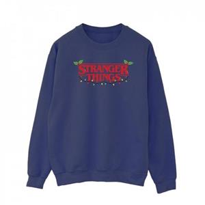 Pertemba FR - Apparel Netflix Heren Stranger Things Kerstverlichting Sweatshirt L wit