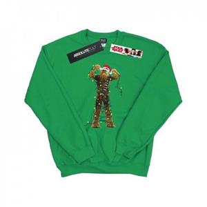 Star Wars Heren Chewbacca Kerstverlichting Sweatshirt L wit