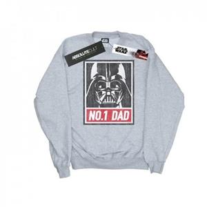 Star Wars heren nummer één papa sweatshirt L wit