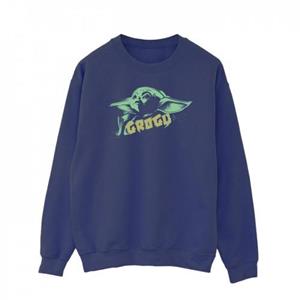 Star Wars Heren The Mandalorian Grogu The Child Splat Sweatshirt L wit
