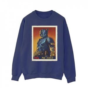 Star Wars Heren The Mandalorian Paz Vizla Card Sweatshirt L wit