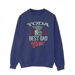 Star Wars Mens Mandalorian Yoda Dad Sweatshirt L wit