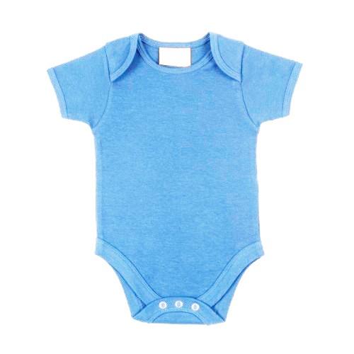 Larkwood baby unisex bodysuit met korte mouwen en envelophalsopening 12-18 zwart