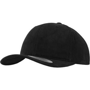 Flexfit by Yupoong geborstelde keperstof middenprofielpet One Size zwart