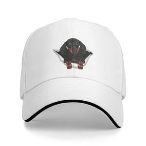 91530102MAC2AA7079 Cool teckel hond baseball cap unisex vrouwen gepersonaliseerde verstelbare volwassen das worst wiener papa hoed buiten Baseball Cap