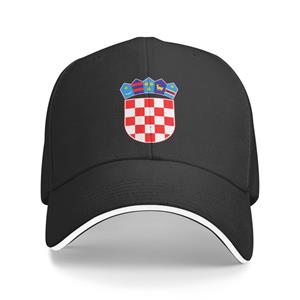 91530102MAC2AA7079 Klassieke wapenschild van Kroatië baseballpet voor dames, unisex verstelbare vaderhoedprestaties Baseball Cap
