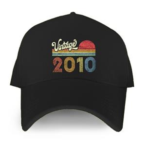91530102MAC2AA7079 2010 Verjaardagscadeau Vintage Born Made 2010 Retro Zonsondergang Baseball Cap Unisex Vrouwen Caps Mode Hip Hop Hoed Adjustable