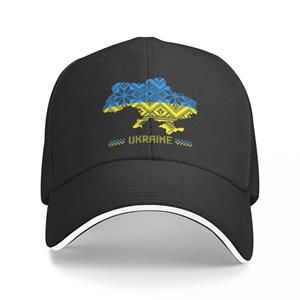 91460000MABYFHJN57 Oekraïne blauwe lucht en geel veld nationale vlag land grens patriottische unisex baseball caps pet zonnescherm winddichte hoed one size