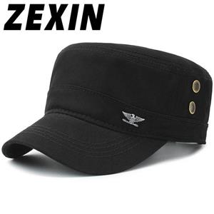 ZEXIN Cap Lente en herfst Ademende militaire pet Outdoor Vrije tijd Eend Tongdop Zonnebrandcrème Zonnehoed Platte pet 55-59cm