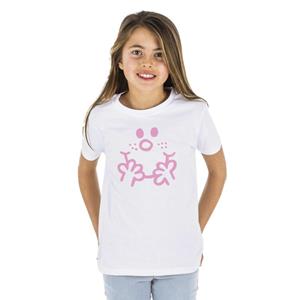 Monsieur Madame Kinder T-shirt GEZICHT MADAME 2 ans wit