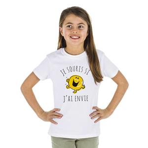 Monsieur Madame Tshirt Enfant JE SOURIS SI J'AI ENVIE 2 ans marineblauwe kleur