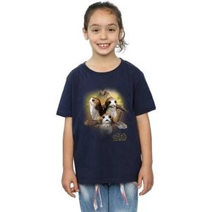 Pertemba FR - Apparel Star Wars: Het laatste Jedi Girls Porg T-shirt van geborsteld katoen 12-13 wit